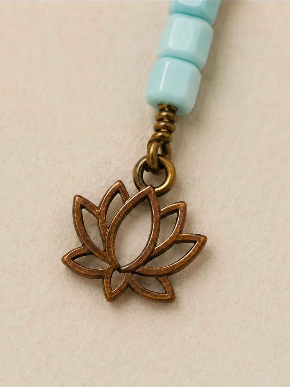 “STRONG IS BEAUTIFUL” Bag Charm/Keychain with Vintage Beads and Unique Pendants